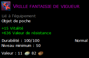 Vrille fantaisie de vigueur