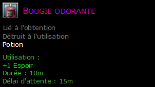 Bougie odorante