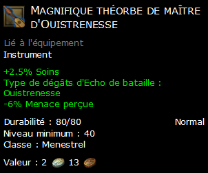 Magnifique théorbe de maître d'Ouistrenesse