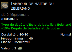 Tambour de maître du Beleriand