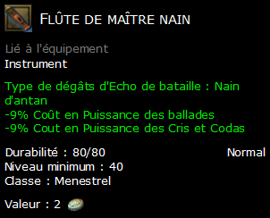 Flûte de maître nain