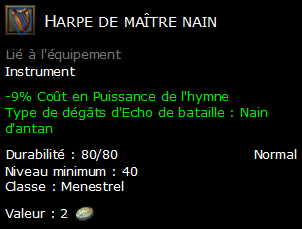 Harpe de maître nain