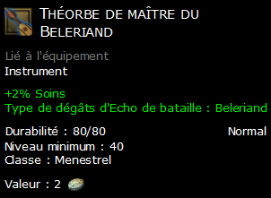 Théorbe de maître du Beleriand