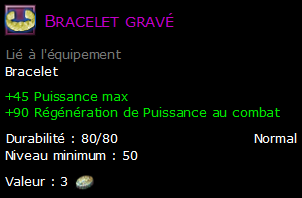 Bracelet gravé