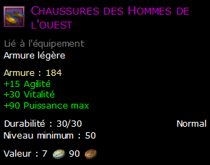 Chaussures des Hommes de l'ouest