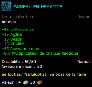 Anneau en hématite