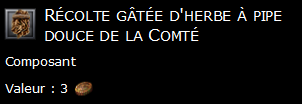 Récolte gâtée d'herbe à pipe douce de la Comté