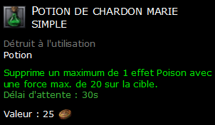 Potion de chardon marie simple