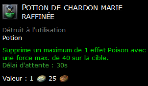 Potion de chardon marie raffinée