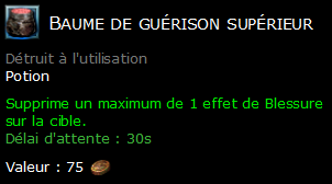 Baume de guérison supérieur