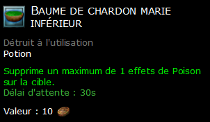 Baume de chardon marie inférieur