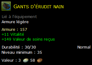 Gants d'érudit nain