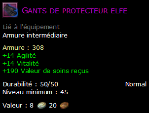 Gants de protecteur elfe