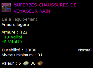 Superbes chaussures de voyageur nain