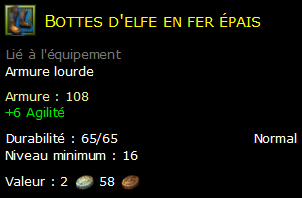 Bottes d'elfe en fer épais