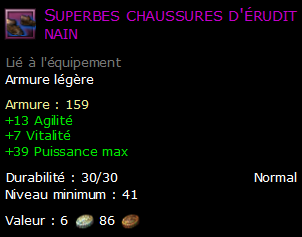 Superbes chaussures d'érudit nain