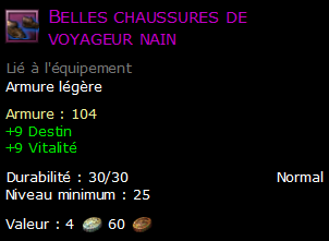 Belles chaussures de voyageur nain