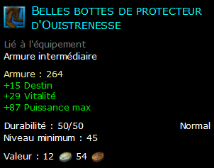 Belles bottes de protecteur d'Ouistrenesse