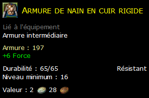 Armure de nain en cuir rigide