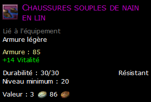 Chaussures souples de nain en lin