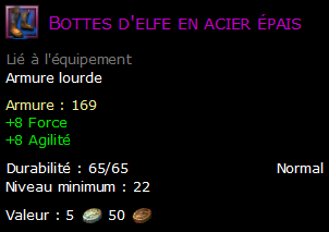 Bottes d'elfe en acier épais