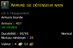 Armure de défenseur nain