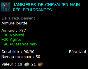 Jambières de chevalier nain réflechissantes