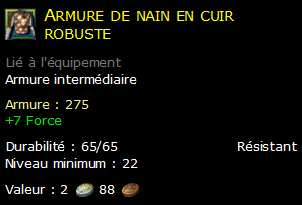 Armure de nain en cuir robuste