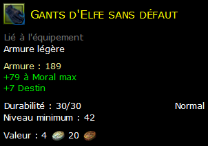 Gants d'Elfe sans défaut