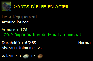 Gants d'elfe en acier