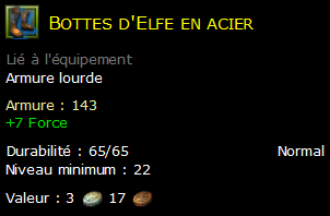 Bottes d'Elfe en acier