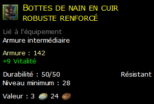 Bottes de nain en cuir robuste renforcé