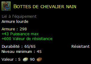 Bottes de chevalier nain