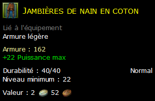 Jambières de nain en coton