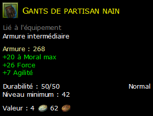 Gants de partisan nain