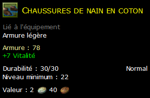 Chaussures de nain en coton