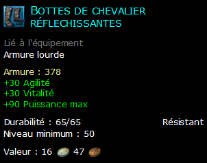 Bottes de chevalier réflechissantes