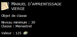 Manuel d'apprentissage vierge