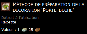 Méthode de préparation de la décoration 'Porte-bûche'