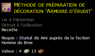 Méthode de préparation de décoration 'Armoire d'érudit'