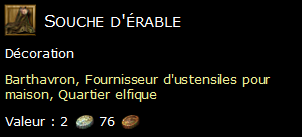 Souche d'érable