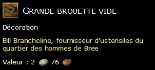 Grande brouette vide