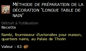 Méthode de préparation de la décoration 'Longue table de nain'