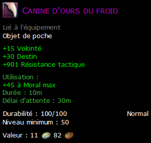 Canine d'ours du froid