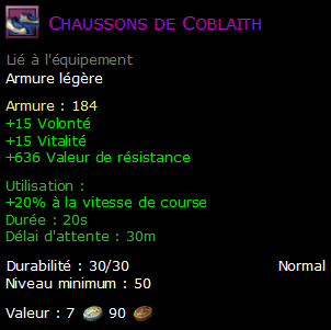 Chaussons de Coblaith