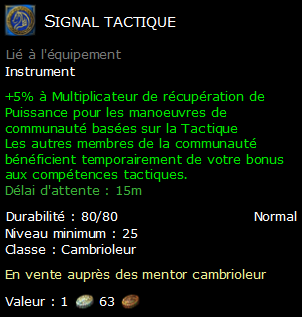 Signal tactique