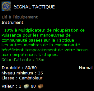 Signal tactique