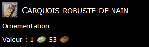 Carquois robuste de nain