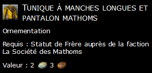 Tunique à manches longues et pantalon mathoms