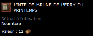 Pinte de Brune de Perry du printemps